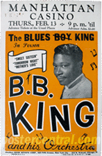 BB King concert poster